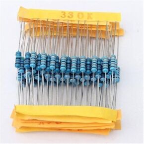 Resistors 2500pcs 1/4W Resistors Assorted Kit 0.25W Carbon Film Resistance Set 50 Values Assortment Pack 1 Ohm -10 M Resistor