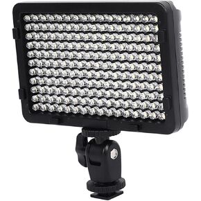 Rechargeable LED Video Light On Camera Mini 176LED Fill Lamp Dimmable, Suitable for DSLR Cameras, Multifunctional