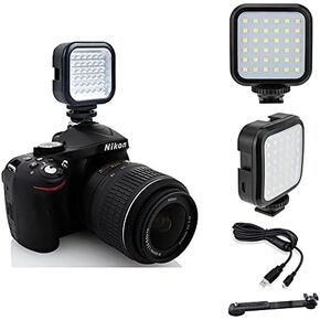 Pro Rechargeable LED Light Kit with Power Set for FujiFilm X-E3 X-A5 X-A3 X-A10