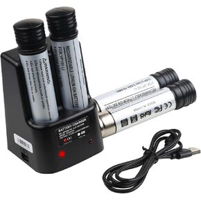 4Pack 3.6V Versapak 3000mAh Lithium Battery Replacement for Black & Decker Versapak Battery VP100 VP100C VP105 VP105C VP110 VP110C VP143, with 2-Port Black Decker 3.6V Charger