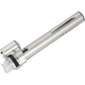 Microscope Magnifier Pen Type Portable Focusing Adjustable LED Microscope Magnifier Tool Lab Uses