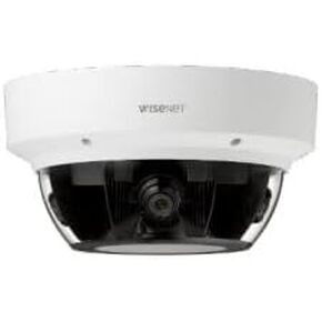 Hanwha PNM-9002VQ 2MP X4CH WDR Outdoor Network H,265 PoE+ Multi-Directional Camera, White/Aluminum