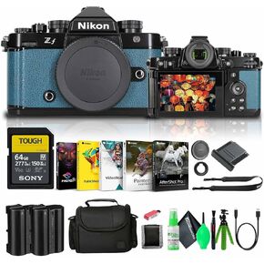 Nikon Zf Mirrorless Camera Brown 24.5MP Full-Frame Sensor with 4K UHD Video | Includes 64GB Memory Card, Bag, Photo Software, Battery, Flex Tripod, Wallet and More