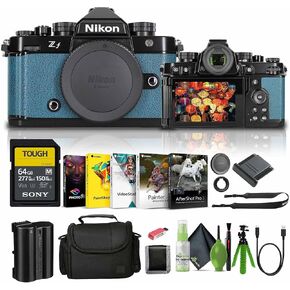Nikon ZF مع مستشعر 24.5 ميجابكسل و 4K تسجيل الفيديو الكاميرا بدون مرآة الأزرق (13595)
