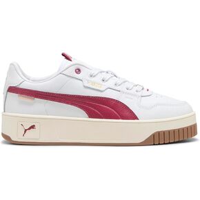 PUMA Womens Carina Street Lux Platform Lace Up Sneakers Shoes Casual - White - Size 7.5 M