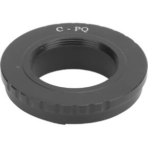 Metal Lens Adapter Ring with Back,for C Mount Lens to for Pentax QQ10/Q7/QS1 Cameras,Black