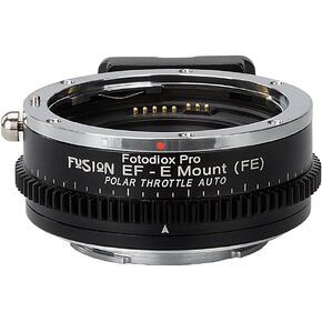 Vizelex Polar Throttle Fusion Smart AF Lens Adapter - Canon EOS EF (NOT EF-S) D/SLR Lens to Sony Alpha E-Mount Mirrorless Camera with Full Automated Functions and Built-in Circular Polarizing Filter