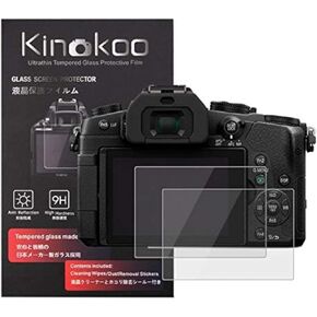 kinokoo Screen Protector for Panasonic G80/G85 Camera - 0.25mm 9H Hradness Tempered Glass Film Crystal Clear Film Panasonic G80 G85 Film - Bubble-free/Anti-scratch(2 pack)