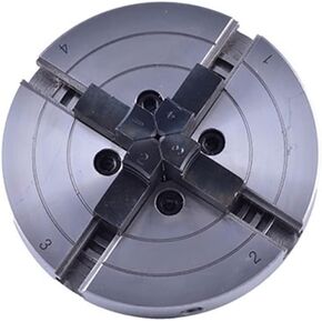 Steel 5-Inch/125mm Linkage 4-Jaw Self-Centering Woodworking Lathe Chuck Tool Accessories Thread 1 Inch 8TPI