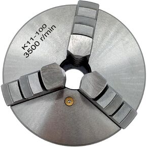 1Set K11-100 3 Jaws Manual Lathe Chuck With Turning Machine Tools Accessories K11-100 3-Jaw Lathe Chuck Self-Centering Metal