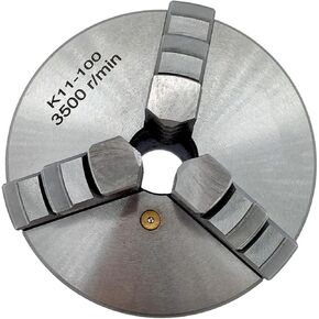 K11 100mm 3 Jaw Lathe Chuck Manual Self-Centering Metal K11-100 Lathe Chuck With Jaws Turning Machine Tools Accessories