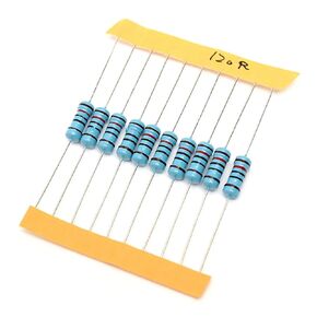 Resistors 500Pcs Metal Film Resistor Assortment Kit 50Values-10Pcs Resistors Set 1ohm-1M 1W Convenient 1R-1MR Ohm
