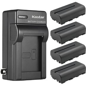 Kastar 1-Pack NP-F550 / NP-F570 Battery and AC Wall Charger Replacement for YC Onio RS 2 Power Supply Module, Came-TV Power Base Supply with D-Tap I/O for DJI Ronin RS2, RS3 & RS3 Pro Gimbal