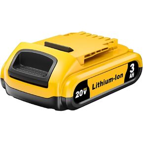 DCB201 20V 3.0Ah Battery Replacement for Dewalt 20V MAX Battery Compatible with Dewalt Battery DCB200 DCB204 DCB206 DCB201 DCB203 20V Cordless Tools