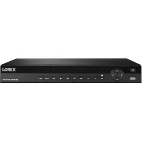 Lorex N882A38B 32 Channel, 16 PoE Port, 4K 2x4TB IP Ultra HD Pro Series Security System NVR with Lorex Cloud Connectivity, Audio, Multiple Recording Modes, Recorder Only (M.Refurbished)