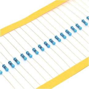 Resistors 1Pack 300Pcs 10-1M Ohm 1/4w Resistance, 1Percent Metal Film Resistor, 30 Kinds Each 10pcs
