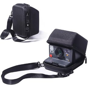 CAIYOULE Camera Case for Polaroid Now 3rd, OneStep, OneStep+, Onestep 2, Now, Now+Gen 2, Flip Instant Film Camera, Protective Hard Shell Camera Crossbody Bag with Adjustable Strap, Green (No Camera)