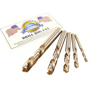 Drill Hog USA 5 Pc Left Handed Drill Bit Set Niobium Nb41