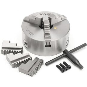 K11-160 3 jaw lathe chuck self-centering 160mm manual type hardened steel for small bench lathe