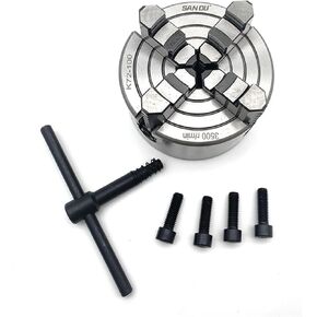 100mm 4 Jaw Lathe Chuck SANOU Chuck K72-100 Independent Chuck Mini Lathe Chuck for Mini Lathe