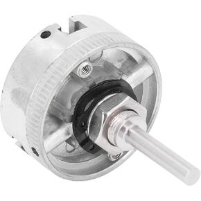 Aramox 3 Jaw Chuck Set Self Centering Chuck Plate with M12x1 Connecting Rod, 10‑35mm Clamping, Aluminum Alloy for Lifting Shafts