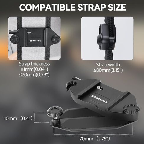 مقطع الكاميرا لحقائب الظهر ، B1 Camera Clip Kit Quick Release ، Capture Camper Clip Kit مع نظام إصدار سريع ، مقطع على ظهره مع لوحة لحزام الظهر والكاميرا ، الأسود in Kuwait