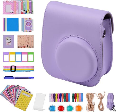 Kit Accessories Mini 11 ، 12-in-1 كاميرا إكسسوارات حزمة الطبقات المتوافقة مع Mini 11 بما في ذلك حقيبة الكاميرا/حزام الكاميرا/ألبوم الصور/مقاطع الصور/إطار الصور/ing stri in Saudi Arabia