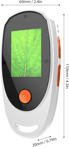 Portable Digital Microscope with 2.0 Inch Color Screen, 500X Magnification Digital Magnifying Glass Handheld Marco Microscope Built in 8 LED Lights for Kids Students (White) in Saudi Arabia