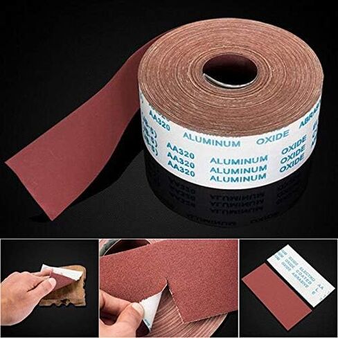 150 Grit Continuous Sandpaper Roll Emery Cloth Abrasive Drum Sandpaper Rolls for Wood Furniture Sanding Automotive Polishing in Saudi Arabia