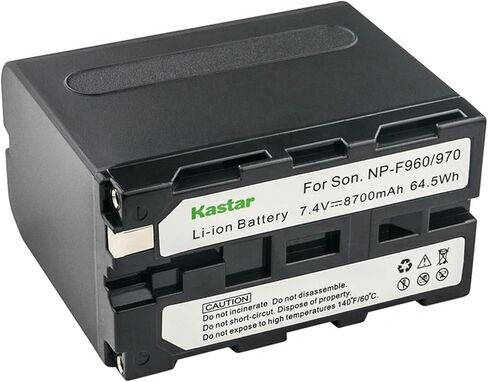 KASTAR 1-PACK NP-F970 بطارية 7.4V 8700MAH استبدال لـ SON GV-A100 GV-A500 GV-A500E GV-A700 GV-D200 GV-D300 GV-D700 GV-D800 GV-D900 GV-HD700E HDR-AX2000 HDR-FX1 in Kuwait
