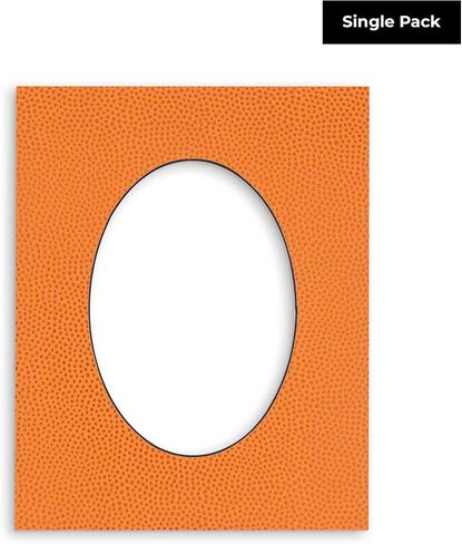 CountryArtHouse Chamois Yellow Acid Free 8x10 Oval Picture Frame Mat with White Core Bevel Cut for 6x8 Pictures - Fits 8x10 Frame - Pack of 1 Matboard in Saudi Arabia
