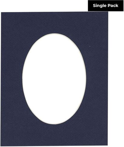 CountryArtHouse Chamois Yellow Acid Free 8x10 Oval Picture Frame Mat with White Core Bevel Cut for 6x8 Pictures - Fits 8x10 Frame - Pack of 1 Matboard in Saudi Arabia