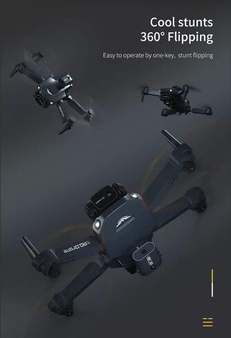 ISPEKTRUM RTH106 DRONE 4K DUAL CAMERA 360 نظام تجنب العقبات RC Quadcopter مع عودة تلقائية متقدمة ، وضع مقطوع الرأس ، 360 التقليب (الأزرق) in Kuwait