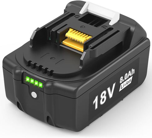 4 حزمة 8.0AH بطارية بديلة للبطارية Makita 18V BL1860 BL1830 BL1860B BL1860B-2 BL1850 BL1850B BL1840 BL1840B BL1830 BL1830B BL1820 BL1815 BL1815B LXT-400 194204-5 TOLATER in Kuwait