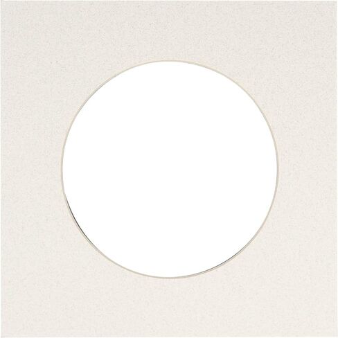 Countryarthouse Aged Oak Brown Acid Free 8x8 Circle Picture Frame حصيرة مع قطع شطبة بيضاء لزجة 4x4 - Fits 8x8 Frame - Pack of 1 Matboard Show Kit مع الدعم الخالي من الأحماض و Clear Bag in Kuwait