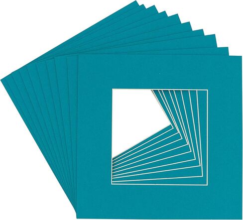 CountryArtHouse Orange Acid Free 14x14 Square Picture Frame Mat with White Core Bevel Cut for 10x10 Pictures - Fits 14x14 Frame - Pack of 1 Matboard in Saudi Arabia