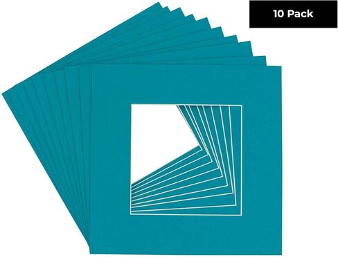 CountryArtHouse Orange Acid Free 14x14 Square Picture Frame Mat with White Core Bevel Cut for 10x10 Pictures - Fits 14x14 Frame - Pack of 1 Matboard in Saudi Arabia