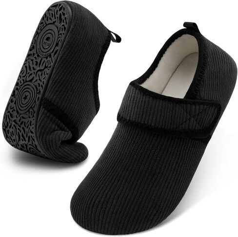 JOINFREE House Slippers for Women Men Cozy Slip On Bedroom Shoes Wide Diabetic Barefoot Slipper Socks for Indoor Home Travel Office Yoga in Kuwait