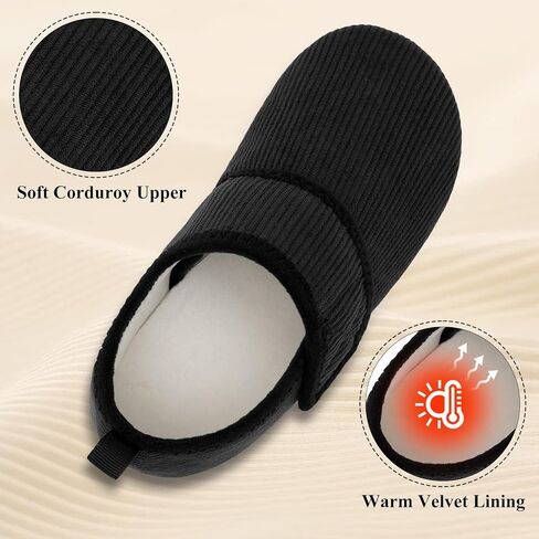 JOINFREE House Slippers for Women Men Cozy Slip On Bedroom Shoes Wide Diabetic Barefoot Slipper Socks for Indoor Home Travel Office Yoga in Kuwait