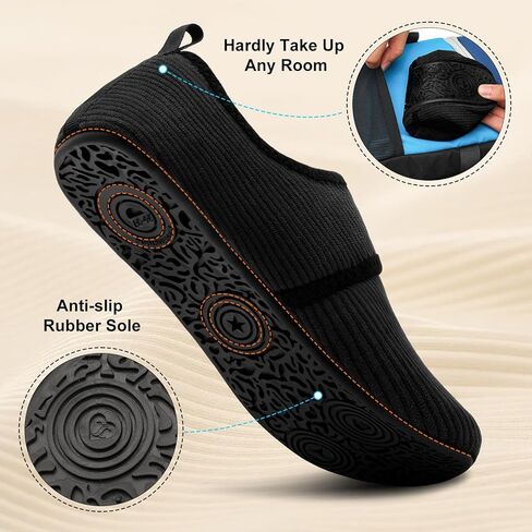 JOINFREE House Slippers for Women Men Cozy Slip On Bedroom Shoes Wide Diabetic Barefoot Slipper Socks for Indoor Home Travel Office Yoga in Kuwait