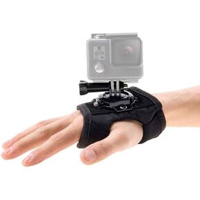 Reflex Camera 360 Degree Rotating Hand Mount Palm Wrist Strap for GoPro Hero 13-3, AKASO, DJI OSMO – Hands-Free, Adjustable POV Camera Holder for Adventure Filming – Secure, Comfortable, Shake-Free