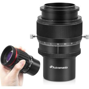 Astromania 2"- 22mm 70 Degree Super Wide Angle (SWA) - Bundle with - 2" Helical Micro Focuser with M48-thread and 0.1mm Scale for Telescope