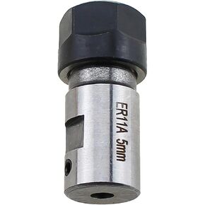 RLECS 5mm Hole Diameter ER11 Spindle Machine Extension Bar Tool Holder Engraving Machine Spindle Toolholder Alloy Steel Collet Chuck Holder for Deep Hole Machining Boring Milling