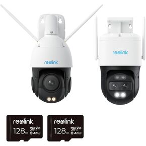 4K 8MP Dual-Band Wi-Fi 6 PTZ Security Camera, Optical Zoom, High-Speed 360° Pan & 90° Tilt, Auto Tracking, Color/Infrared Night Vision, Two-Way Audio, and Smart Detection