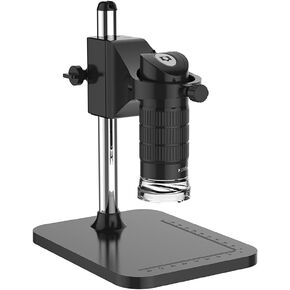 Professional Handheld USB Digital Microscope 500X 2MP Electronic Endoscope Adjustable 8 LED Magnifier Camera with Stand (Color : Black, Size : 1000X)