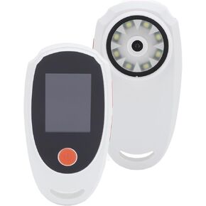 المجهر الرقمي المحمول باليد Cuifati مع 8 مصباح LED ، زجاجي رقمي 2 ميجابكسل 500X مع شاشة ملونة 2.0 بوصة ، مجهر ماكرو قابل للشحن ، للمستندات ، المنسوجات ، (أبيض)