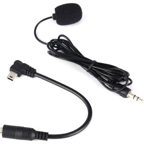 Mini Camera Microphone 3.5mm Microphone, 3.5mm Mini Microphone, 3.5mm External Microphone Clip On Mic Adapter Cable for 3