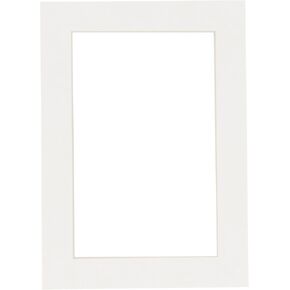 16x20 Mat Bevel Cut for 13.5x17 Photos - Acid Free Textured White Precut Matboard - For Pictures, Photos, Framing - 4-ply Thickness