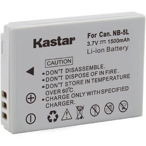 Kastar NB-5L Battery (1-Pack) for Canon PowerShot S100, S110, SD700, SD790, SD800, SD850, SD870 is, SD880 is, SD890 is, SD900 is, SD950 is, SD970 is, SD990 is, SX200 is, SX210 is, SX220 is, SX230 HS