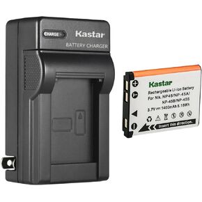 بطارية Kastar 1 pack و AC Wall Charger استبدال Fujifilm FinePix J30 FinePix J32 FinePix J35 FinePix J38 FinePix J40 FinePix J100 FinePix J110W FinePix J120 FinePix J210 FinePix J250 Camera Camera